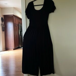 Black long jump suit